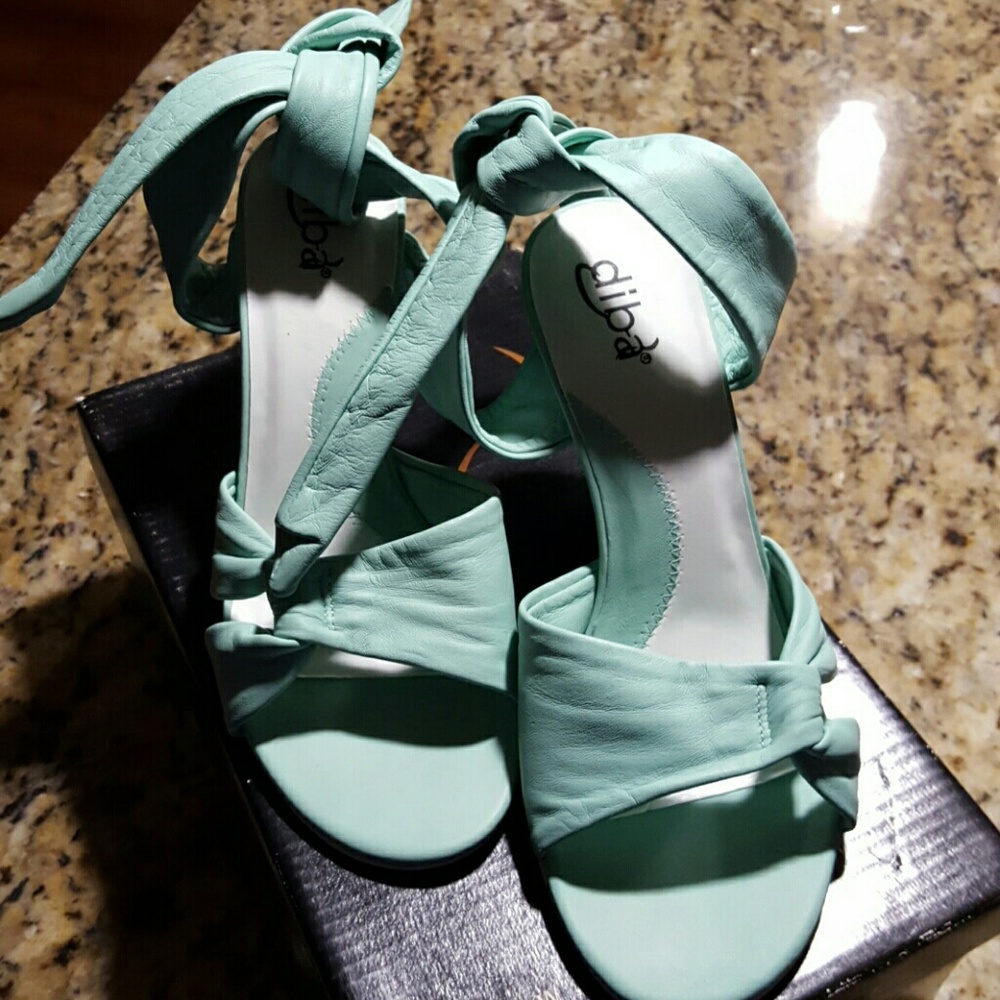 Brand New Diba Nappa Leather Daisy Mint Green